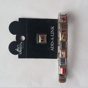 Italian Charm Link Bracelet with Disney Charm